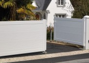 Portail PVC Blanc plein